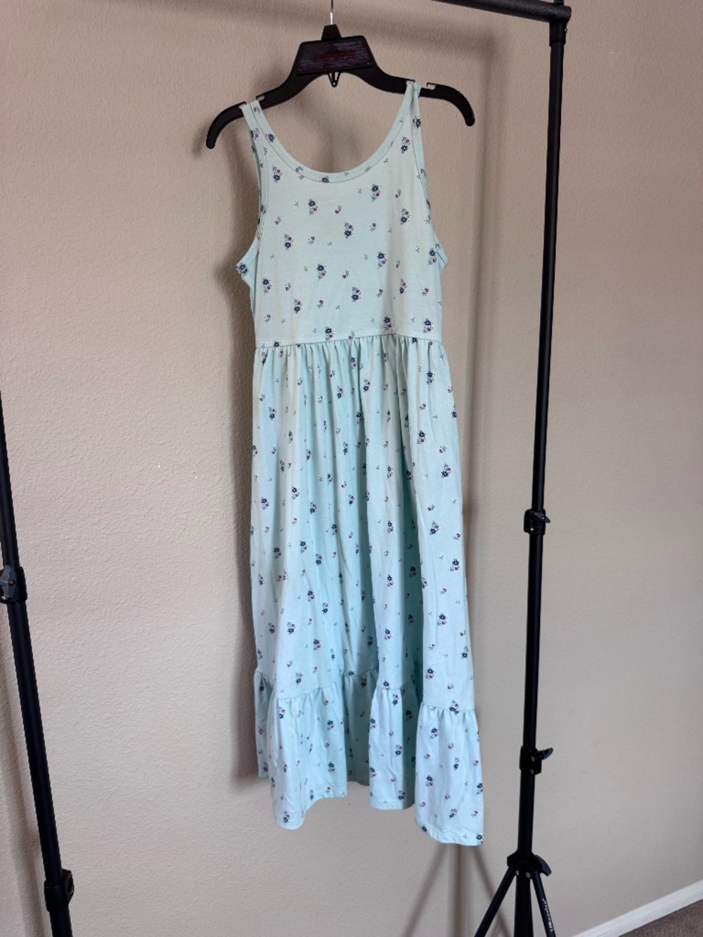 Cat & Jack Sleeveless Floral Knit Maxi Dress